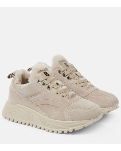 Bogner New Malaga Suede Trainers - Natural