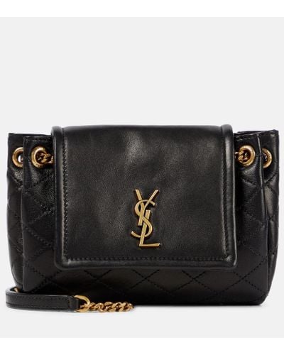 Saint Laurent Borsa a tracolla Nolita Mini in pelle - Nero