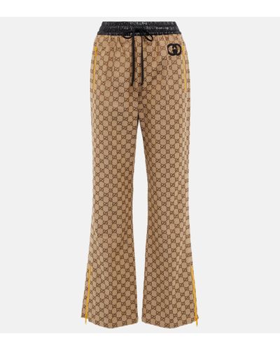 Gucci Pantalon de survetement en toile GG - Neutre