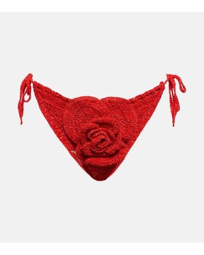 Magda Butrym Knit Bikini Bottoms - Red