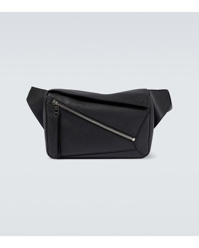 Loewe Marsupio Small Puzzle in pelle - Nero