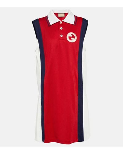 Gucci Jersey-Kleid - Rot