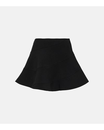 Alaïa A-line Miniskirt - Black