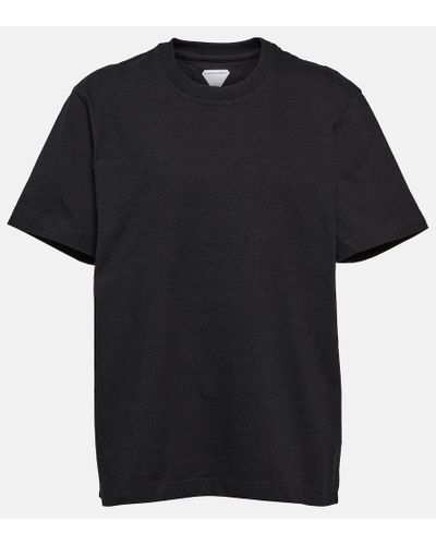 Bottega Veneta Camiseta en jersey de algodon - Negro