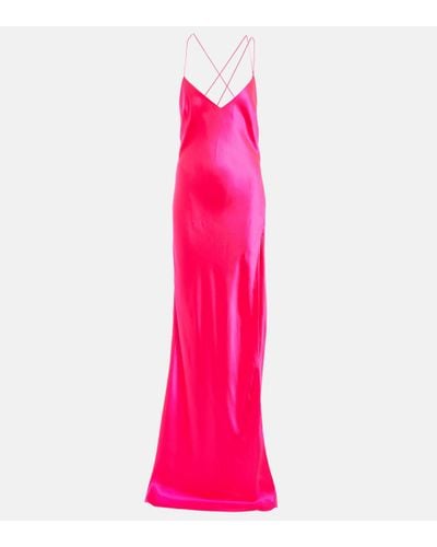 The Sei Silk Satin Gown - Pink
