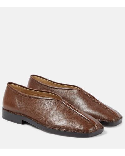 Lemaire Loafers aus Leder - Braun