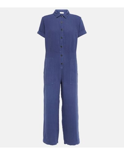 Velvet Combi-pantalon Elia en coton - Bleu