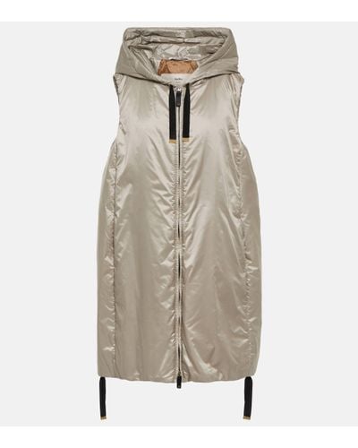 Max Mara Greengi Padded Technical Vest - Natural