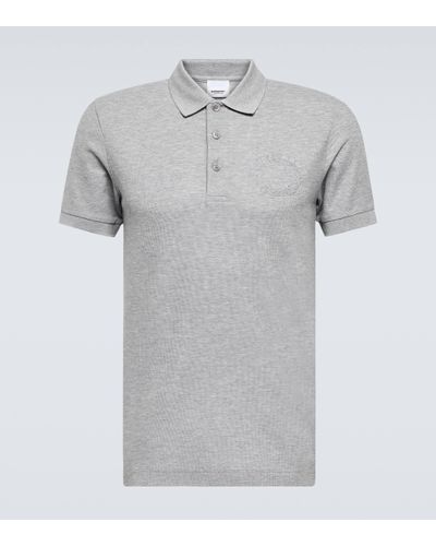 Burberry Cotton Polo Shirt - Grey