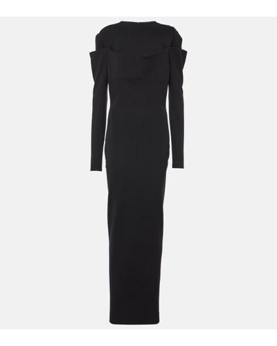 Jacquemus Sabre Jersey Maxi Dress - Black