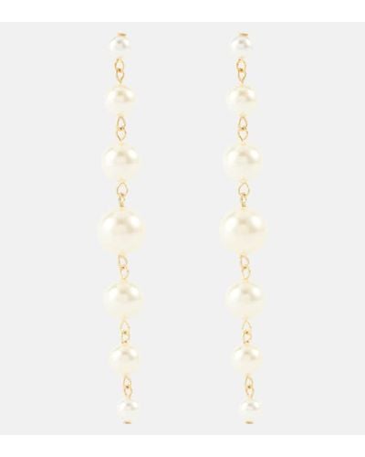 Jennifer Behr Perlette Faux Pearl Drop Earrings - White