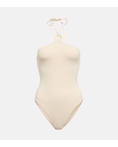 Eres Celeste Halterneck Swimsuit - Natural