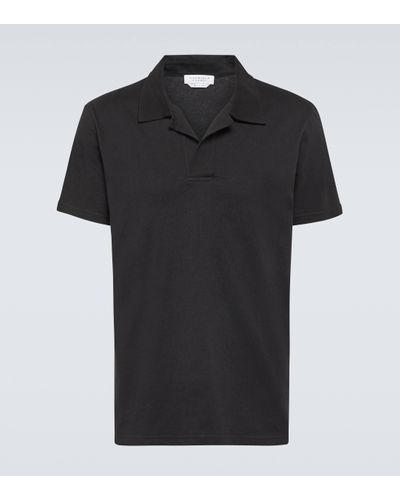 Gabriela Hearst Jaime Cotton Polo Shirt - Black
