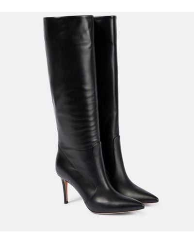 Gianvito Rossi Hansen 85 Knee-high Leather Boots - Black