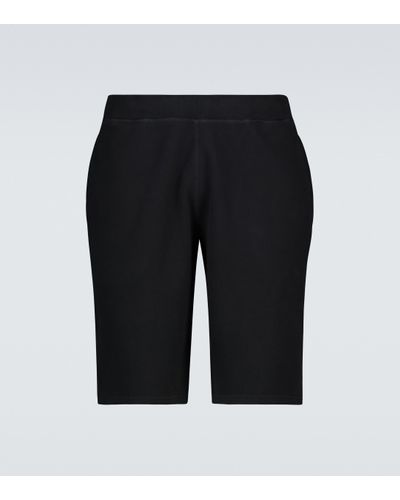 Sunspel Cotton Loopback Shorts - Black