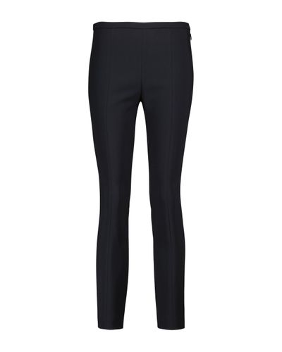 The Row Pantalon Sotto slim à taille haute - Bleu