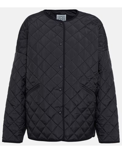 Totême Quilted Shell Jacket - Black