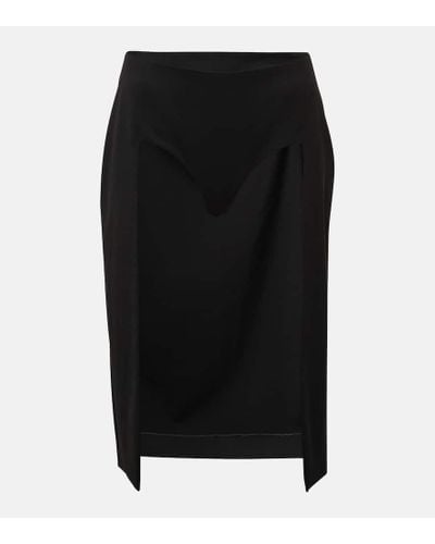 Jean Paul Gaultier X Lotta Volkova shorts de tiro alto - Negro