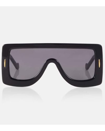 Loewe Anagram Flat-brow Sunglasses - Black