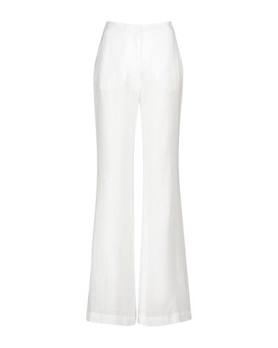 Gabriela Hearst Pantalon ample Sonya à taille haute en lin - Blanc