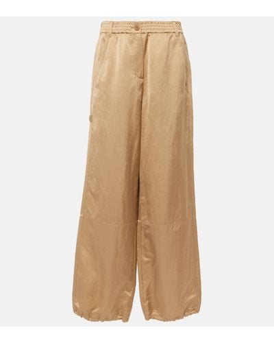 Dorothee Schumacher Slouchy Coolness Wide-leg Trousers - Natural