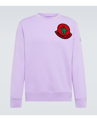Moncler Genius Cotton Jersey Sweatshirt - Purple