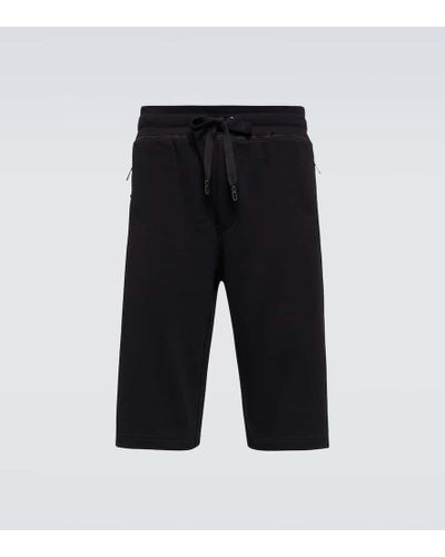 Dolce & Gabbana Shorts deportivos de algodon - Negro