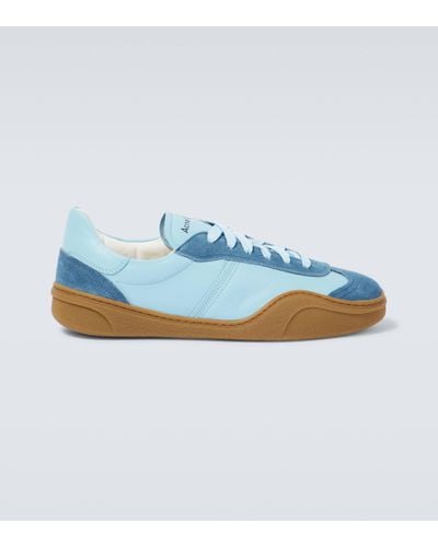 Acne Studios Bars M Suede-trimmed Trainers - Blue