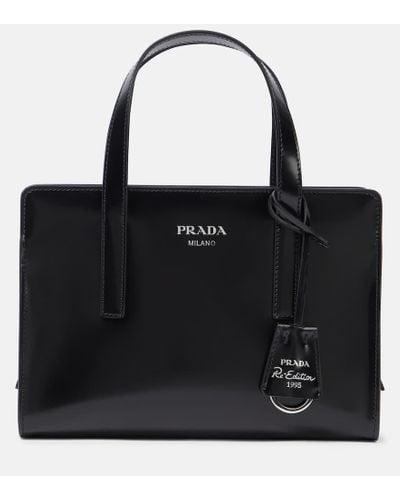 Prada Tote aus Lackleder - Schwarz