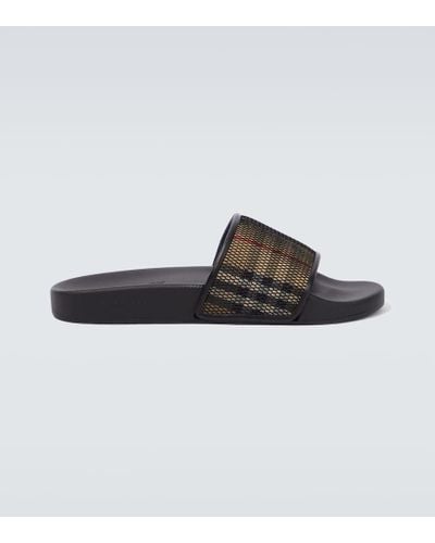 Ciabatte di pelle Burberry da uomo Sconto online fino al 52 Lyst
