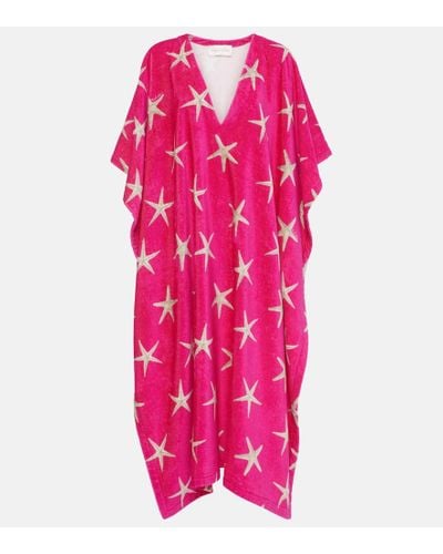 Valentino Kaftan Starfish aus Baumwolle - Pink