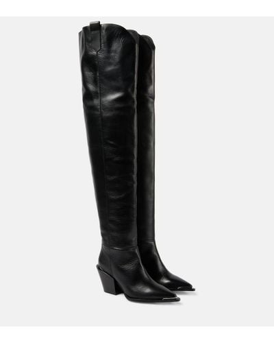 Dorothee Schumacher Strong Femininity Leather Over-the-knee Boots - Black