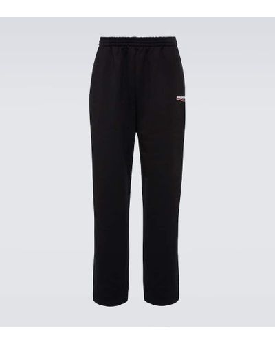Balenciaga Pantalones Political Campaign de algodon - Negro