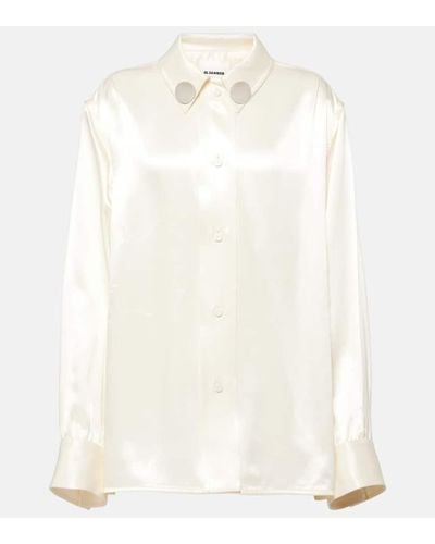 Jil Sander Satin Shirt - White