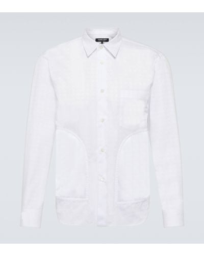 Comme des Garçons Cotton Jacquard Shirt - White
