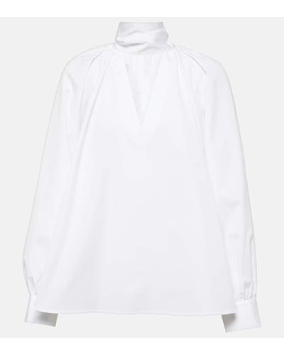 Co. Bluse aus Baumwollpopeline - Weiß