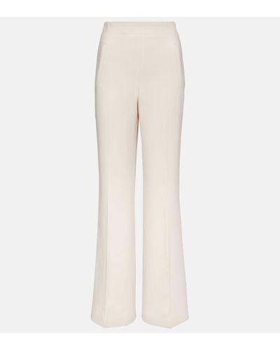 Roland Mouret High-rise Cady Wide-leg Trousers - Natural