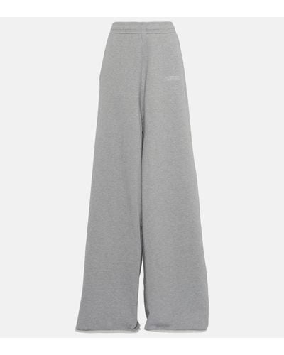Vetements Pantalon de survetement en coton melange - Gris