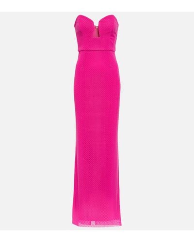 Rebecca Vallance Last Dance Rhinestone-Embellished Gown - Pink