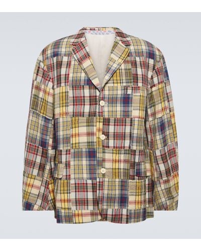 Visvim Yardbird Wool And Linen Blazer - Multicolour