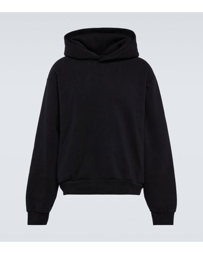 Acne Studios Cotton-blend fleece hoodie - Noir