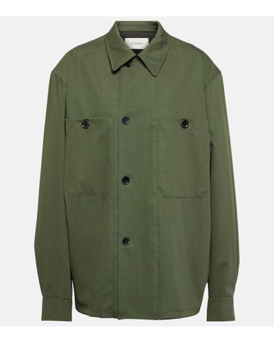 Lemaire Jacke aus Schurwolle - Grün