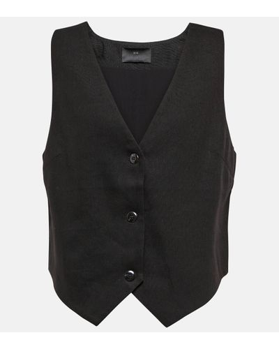 Sir. The Label Linen-blend Vest - Black
