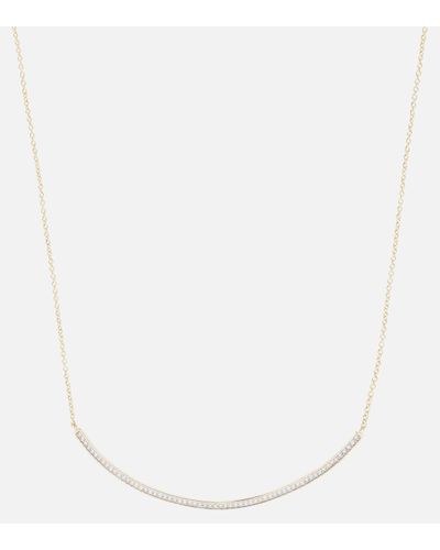 Mateo 14kt Gold Necklace With Diamonds - White