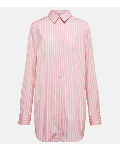 Etro Striped Cotton Shirt - Pink