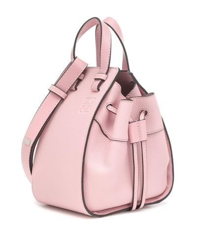 Loewe Hammock Mini Leather Bag - Pink