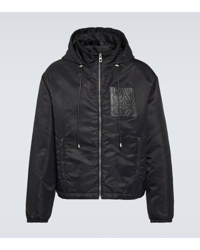 Loewe Anagram Padded Twill Jacket - Black