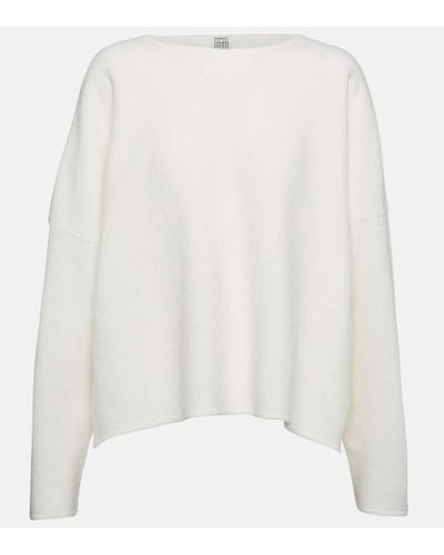 Totême Pullover in lana vergine - Bianco