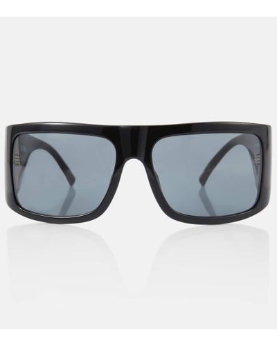 The Attico X Linda Farrow gafas de sol rectangulares Andre - Azul