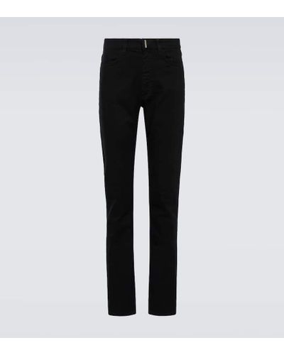 Givenchy Pantalones ajustados de algodon - Negro